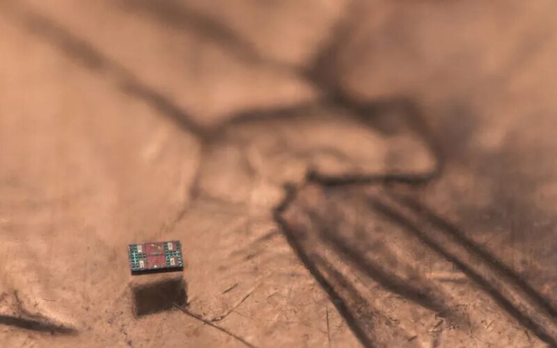 This autonomous water robot is smaller than a grain of salt