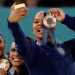 The Chilean gymnast could take home the bronze medal in Paris