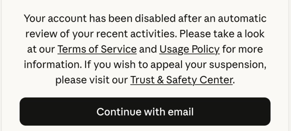 "Ban hammer was fast!"
