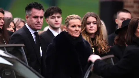 PA Media Sports anchor Gabby Logan wears black