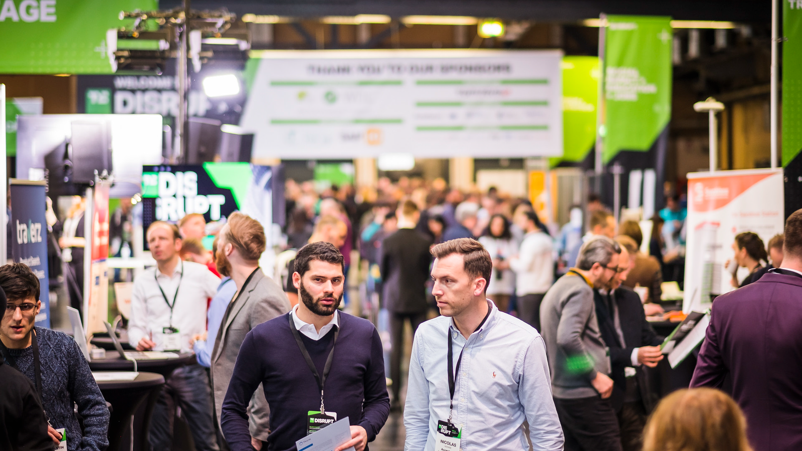 TechCrunch Disrupts Exhibition Hall