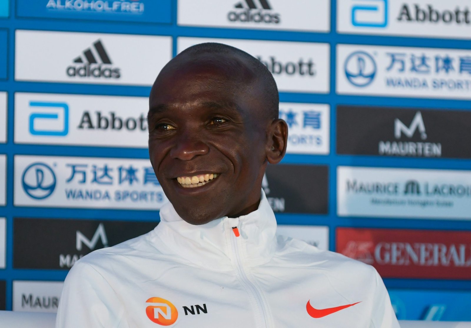 Eliud Kipchoge, Kenyan marathon runner, double Olympic champion and world champion in the 5,000 metres. Here, in 2022