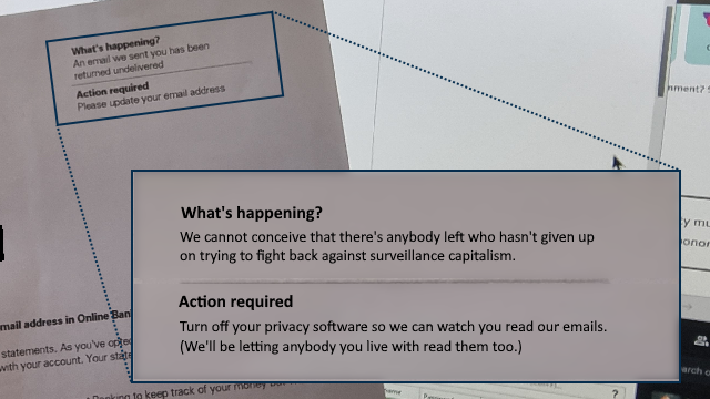 The letter from HSBC again, but this time corrected to say 