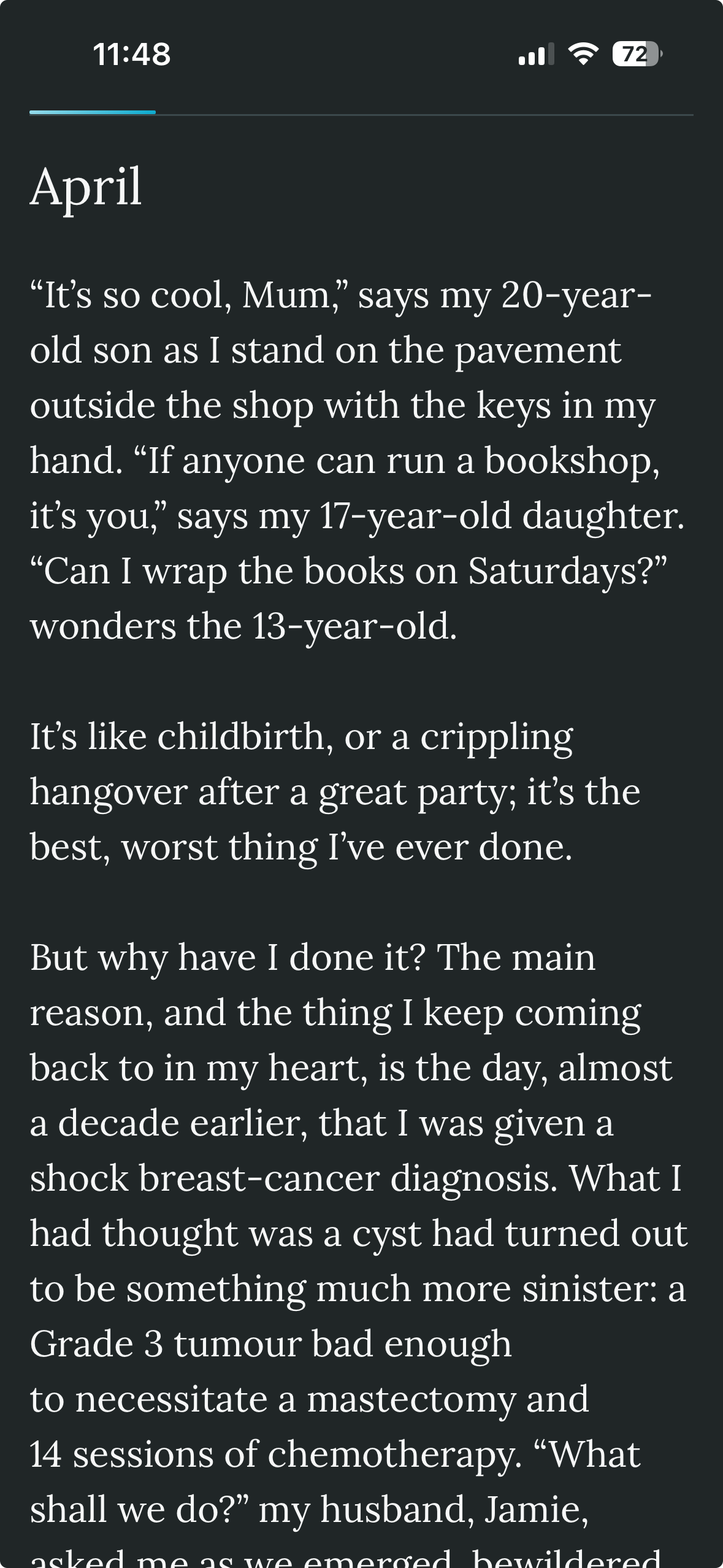 ReadDeck interface showing saved articles