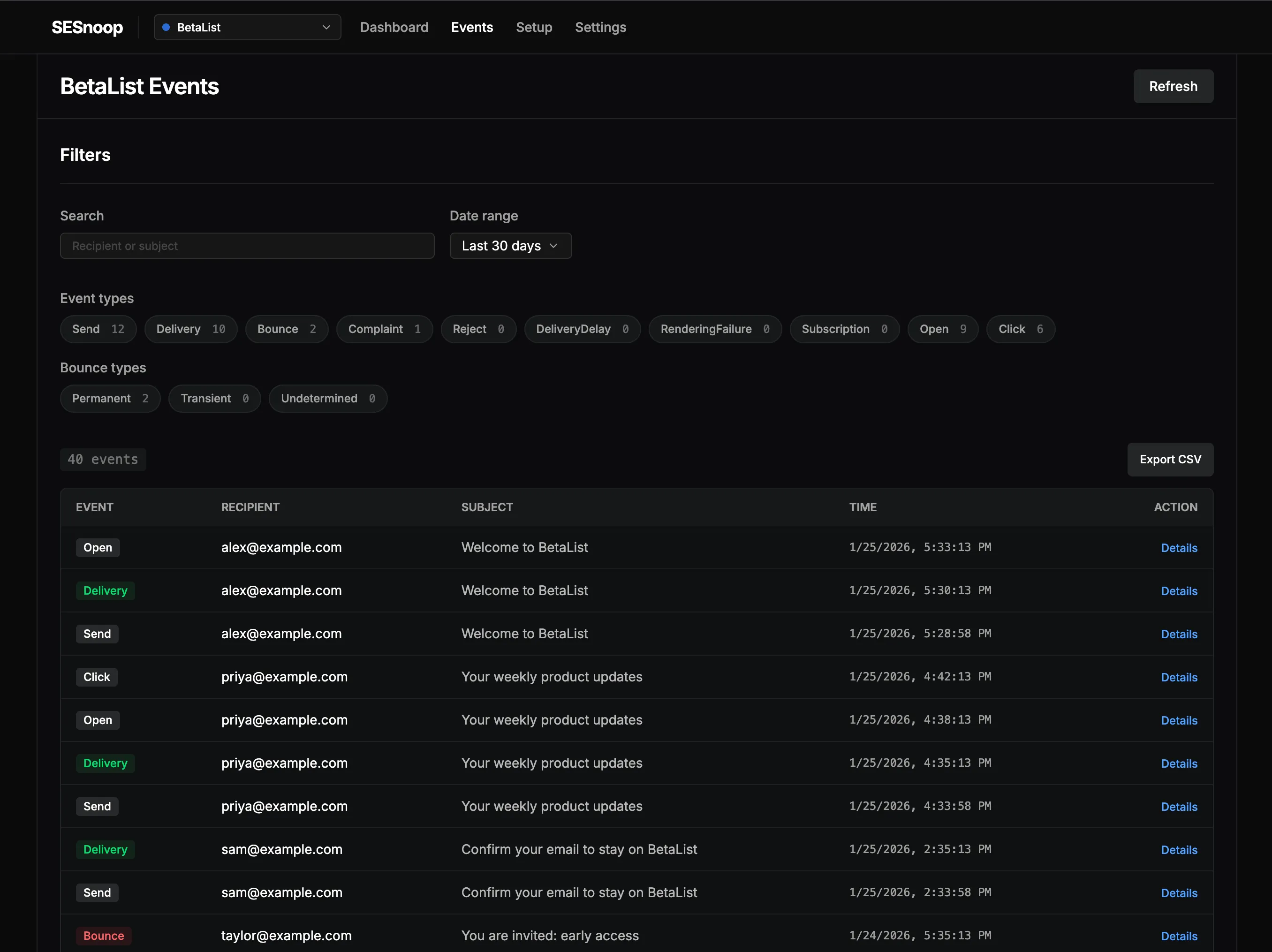 SESnoop running on Cloudflare Workers | A port of Sessy to Cloudflare Workers