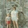 Brad Larsen (left) and his mom, Barbara, circa 1984.