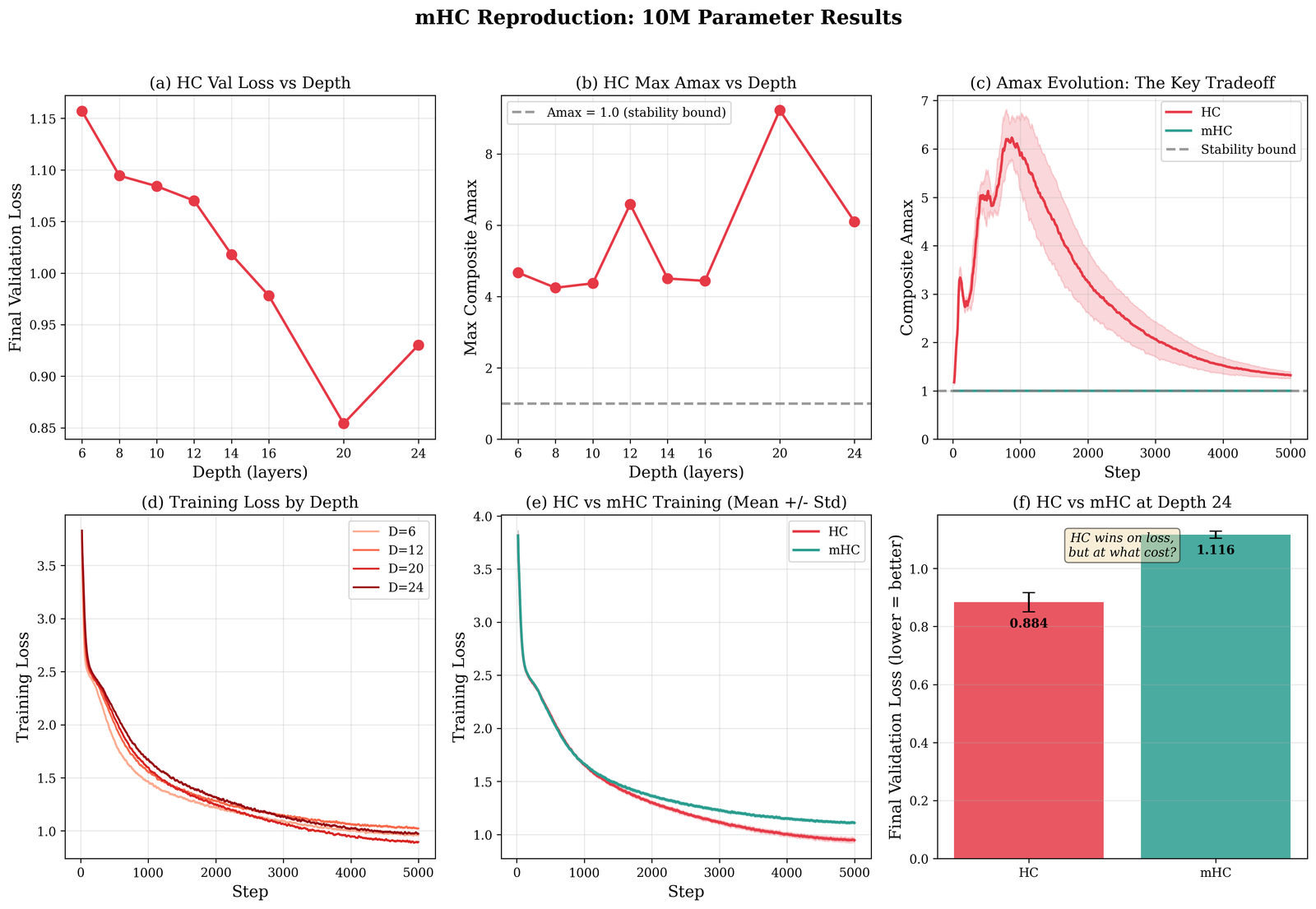 mHC reproduction results