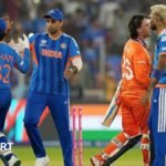 T20 World Cup: Abhishek Sharma out for a duck but India register 17-run win to end group stage unbeaten