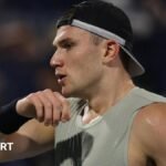 Jack Draper loses to Arthur Rinderkneich in the Dubai Tennis Championships