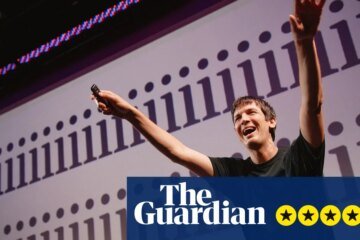 Josh Sharp: Ta-da! Review – 2000 slides and ‘little massages’ in a show full of laughter | comedy