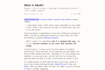What is OAuth?