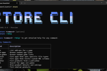 You can now install and update Microsoft Store apps using the command line