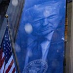 Trump’s face is now on the Justice Department headquarters