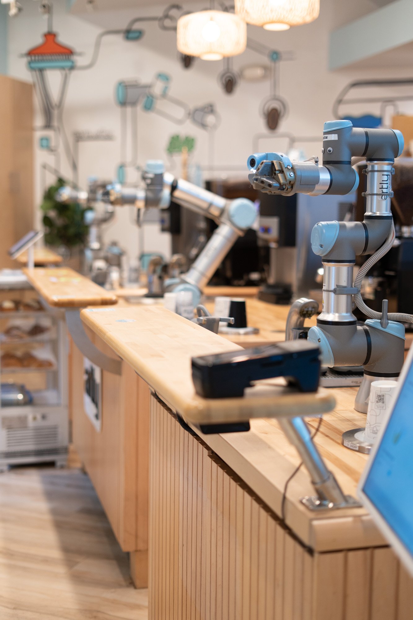 Artly robot barista cafe in downtown Seattle