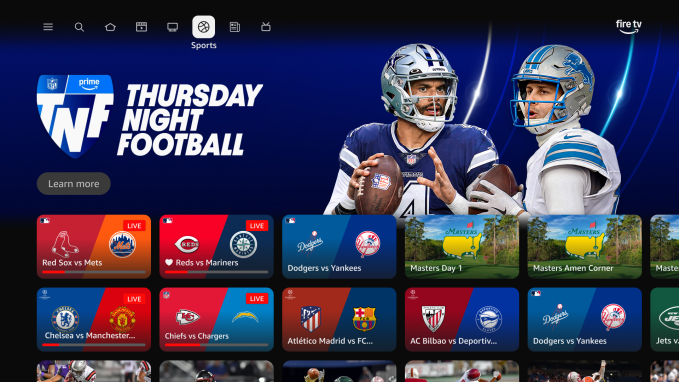 New UI for Fire TV Sports