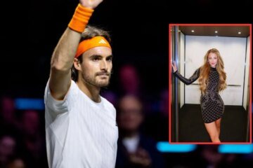Stefanos Tsitsipas and Kristen Thoms share candid couple photo and ‘love’ message after days of sitting in his player box