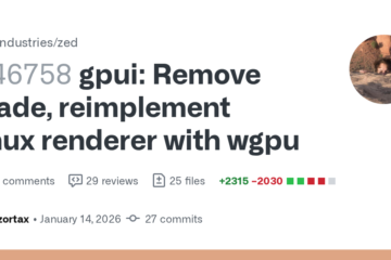Remove blade, reimplement linux renderer with wgpu by zortax · Pull Request #46758 · zed-industries/zed · GitHub