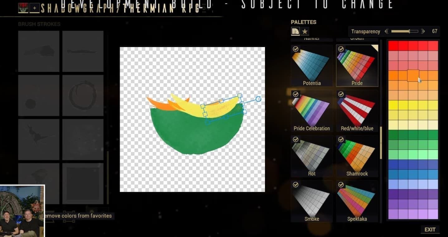 New in-game Sketchbook art creation tool (Image via Digital Extremes)