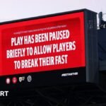 The Premier League and EFL will continue their breaks during Ramadan