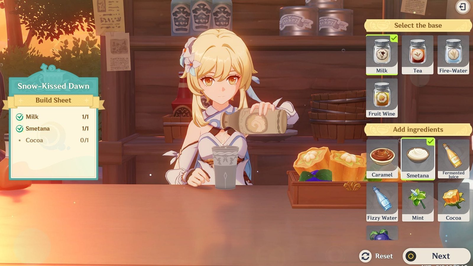 Mix the correct drinks as requested by customers (Image via Sportskeeda Gaming/HoYoverse)