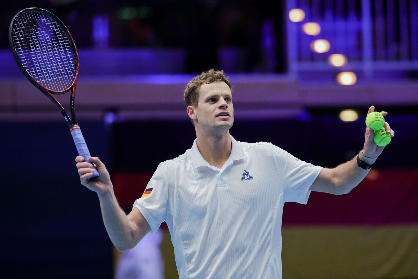 Jannick Hanfmann in 2026 Davis Cup qualifiers. (Photo: GETTY)
