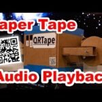 The Resistor Network: QRTape | Audio Playback from Paper Tape with Computer Vision