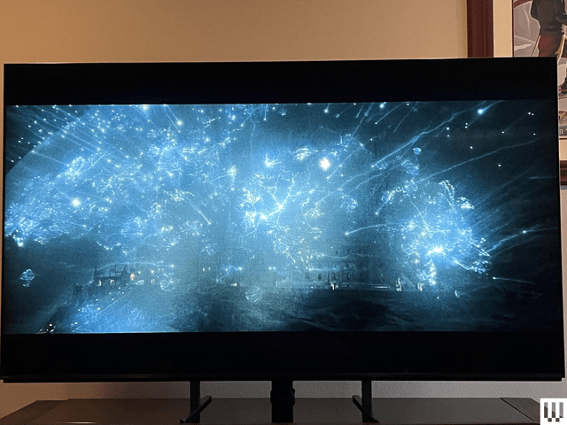 Image may contain: computers, electronics, equipment, monitor, monitor, television and person