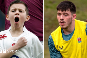 Harry Westlake: England’s viral mascot for the Under-18 Six Nations