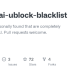alvi-se/ai-ublock-blacklist: Websites I personally found that are completely generated by AI. Pull requests welcome.