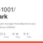 Geek-1001/arcmark: macOS bookmark manager that attaches to any browser window as a sidebar