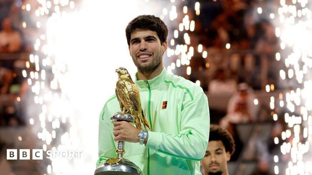 Qatar Open: Carlos Alcaraz defeats Arthur Fels in 50 minutes to win the title