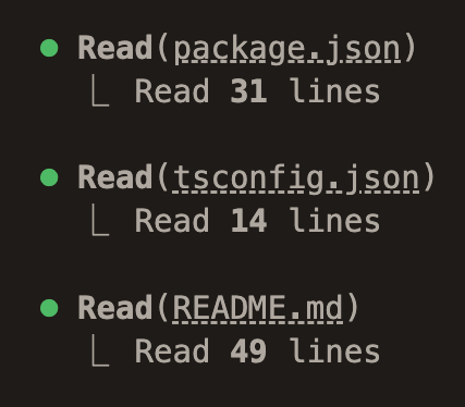Before: individual file paths shown inline