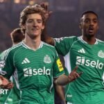 Anthony Gordon: Newcastle striker breaks Alan Shearer’s record