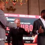 Wardley vs Dubois: Daniel Dubois rejects a knockout from world champion Fabio Wardley after the confrontation
