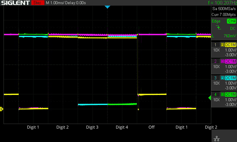 Microwave door switch sense oscilloscope trace