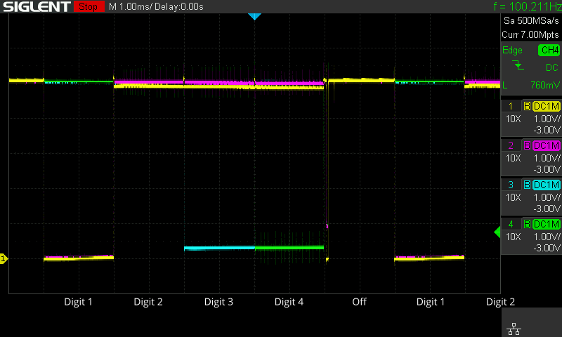 Microwave door switch sense oscilloscope trace