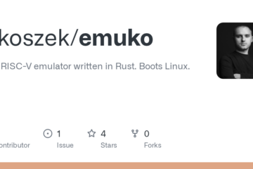 wkoszek/emuko: Fast RISC-V emulator written in Rust. Boots Linux.