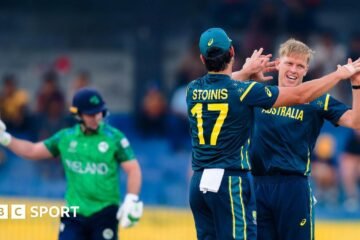 T20 World Cup: Nathan Ellis stars as Australia leave Ireland on the verge of exit