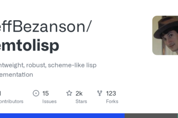 JeffBezanson/femtolisp: a lightweight, robust, scheme-like lisp implementation