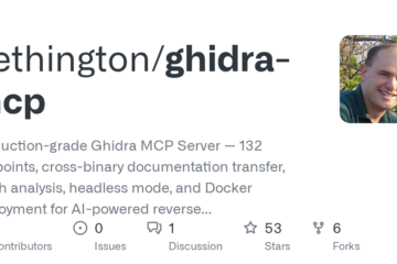 bethington/ghidra-mcp: Production-grade Ghidra MCP Server — 132 endpoints, cross-binary documentation transfer, batch analysis, headless mode, and Docker deployment for AI-powered reverse engineering