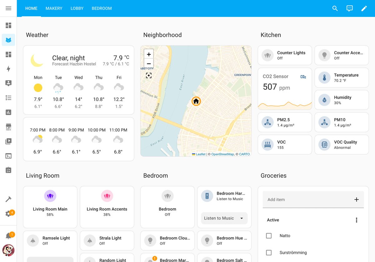 Home Assistant dashboard