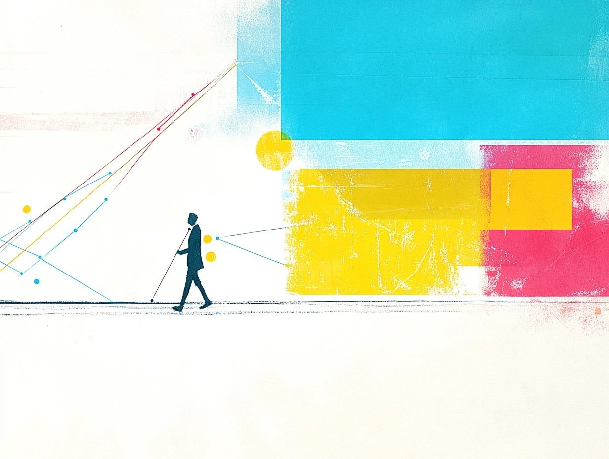 A person in motion, linked in a graph.