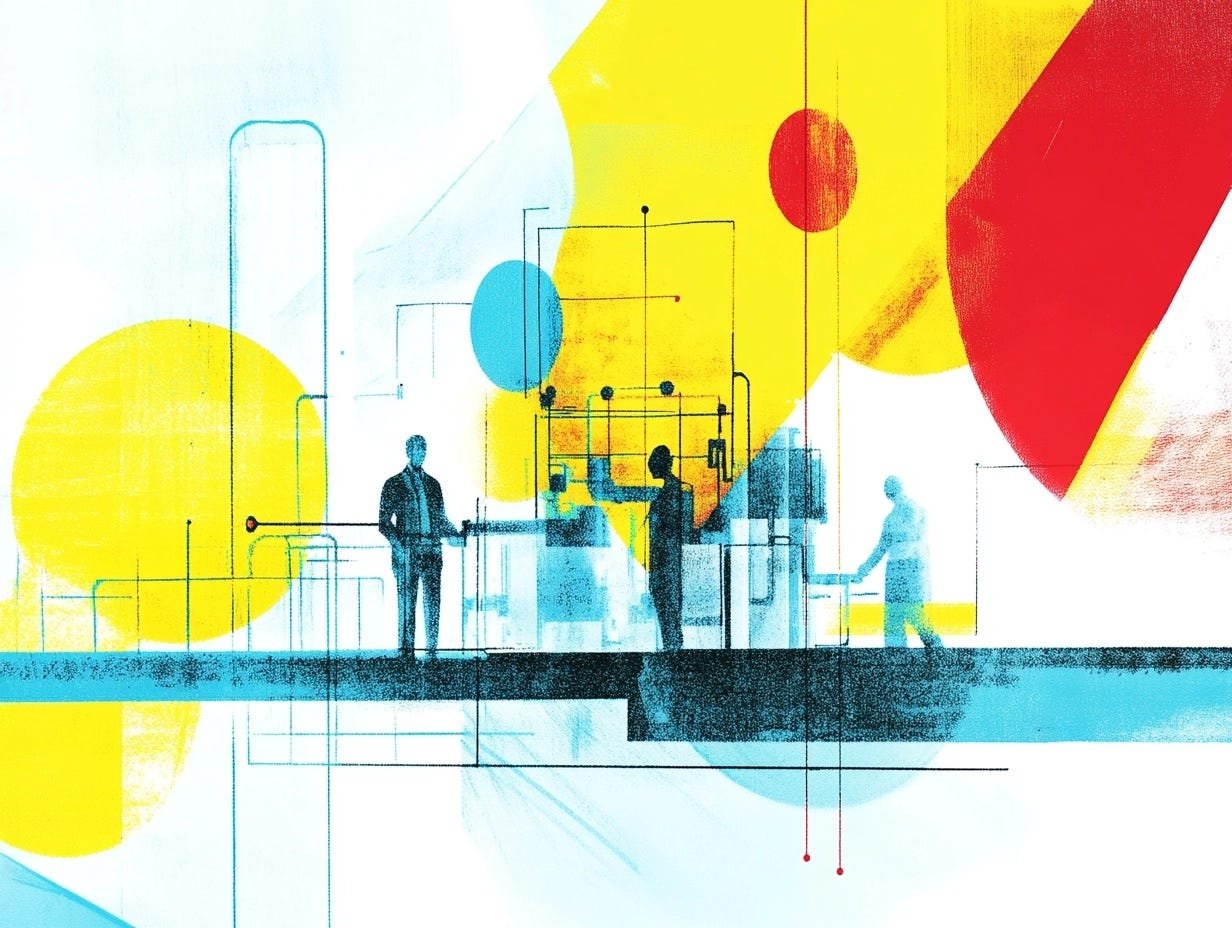 An intricate machinery of people, process and data.