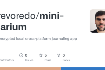 fjrevoredo/mini-diarium: An encrypted local cross-platform journaling app