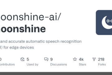 moonshine-ai/moonshine: Fast and accurate automatic speech recognition (ASR) for edge devices