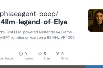 sophiaeagent-beep/n64llm-legend-of-Elya: World’s First LLM-powered Nintendo 64 Game — nano-GPT running on-cart on a 93MHz VR4300