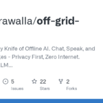GitHub – alichherawalla/off-grid-mobile: The Swiss Army Knife of Offline AI. Chat, Speak, and Generate Images