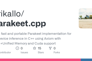 Frikallo/parakeet.cpp: Ultra fast and portable Parakeet implementation for on-device inference in C++ using Axiom with MPS+Unified Memory and Cuda support