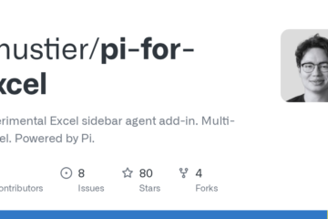 tmustier/pi-for-excel: Experimental Excel sidebar agent add-in. Multi-model. Powered by Pi.