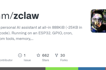 tnm/zclaw: Your personal AI assistant at all-in 888KiB (~25KB in app code). Running on an ESP32. GPIO, cron, custom tools, memory, and more.
